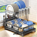 Dish Rack with Drip Tray – Efficient Kitchen Cutlery Organizer