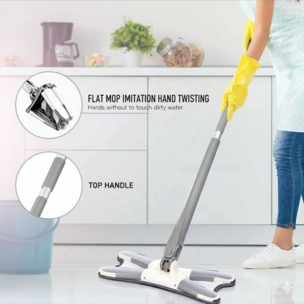 X-type Flat Floor Mop