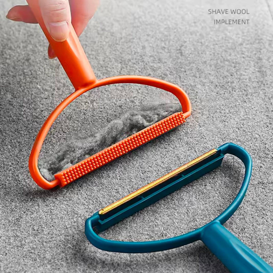 Pet Hair Remover Brush Double-Side Lint Remover Portable Manual Fluffremover  Clothes Sided Hair shaver Brush Tool for Carpet Wool