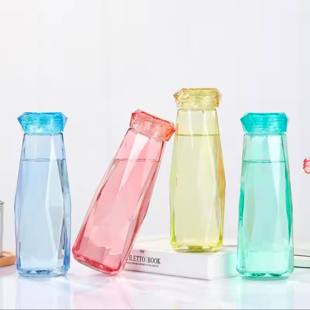 420ml Crystal Cup Practical Water Bottle Gift Cup Kitchenware colorful Glass Handy Cup Multifunctional Cup Bar Supplies