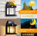 Led Solar Wall Lamp Ip65 Waterproof Intelligent Induction 3 Lighting Modes Tungsten Lamp Household Garden Light Villa Lighting