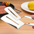 Stainless Steel Fish and Meat Tongs Multi-Functional for Grilling Frying Pancakes and Bread With Non-Sip Hand