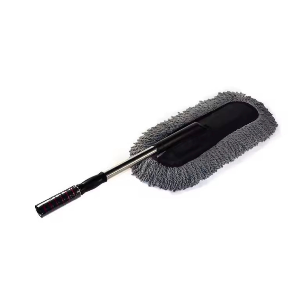 Car Wash Mop Retractable Fiber Wax Mop Car Wax Brush Cleaning Tool Car Wash Without Damaging Paint Dust Removal Fiber Duster
