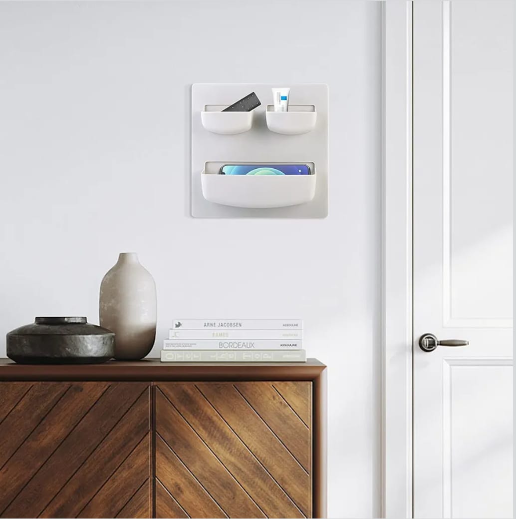 Plastic Self-Adhesive Storage Rack