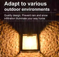 Led Solar Wall Lamp Ip65 Waterproof Intelligent Induction 3 Lighting Modes Tungsten Lamp Household Garden Light Villa Lighting