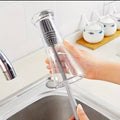 Silicone Milk Bottle Brush Cup Scrubber Glass Cleaner Kitchen Cleaning Tool Tong Handle Drink Bottle Glass Cup Cleaning Brush