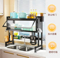Wow Dish Draining Racks Wine Glass Holder Utensils Holder With Hooks Dish Drainers for Kitchen counter 95 cm