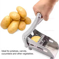 Multifunction Manual French Fries Steel vegetable Cutter Tool Fast Cutting With 2 Blades for Home Kitchen Restaurant