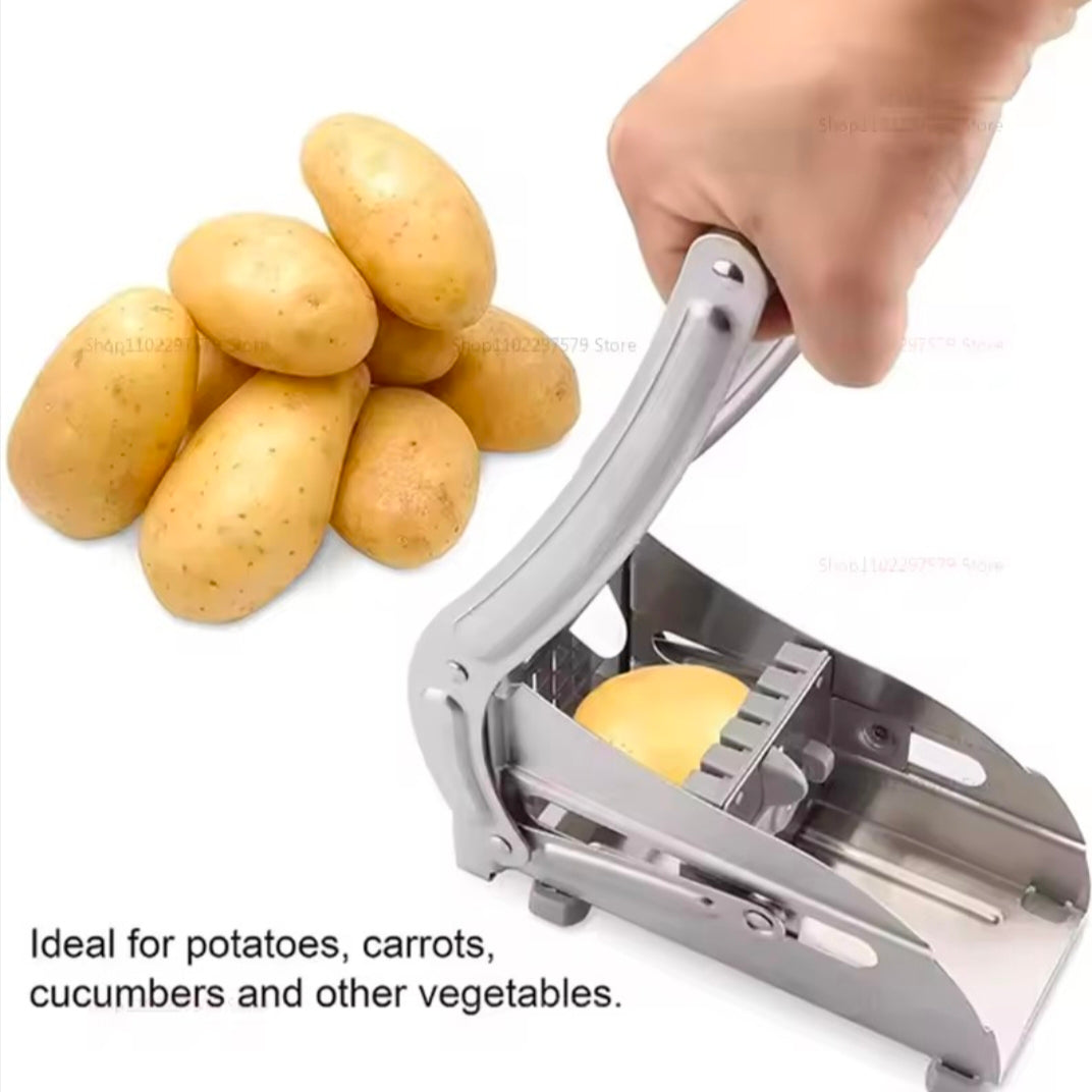 Multifunction Manual French Fries Steel vegetable Cutter Tool Fast Cutting With 2 Blades for Home Kitchen Restaurant