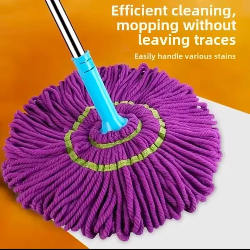 Easy self  Wringing Twist Mop Microfiber Squeeze Mop Replacement  Mop Hand Dry & Wet Mop For Hardwood Tile & Fool Cleaning