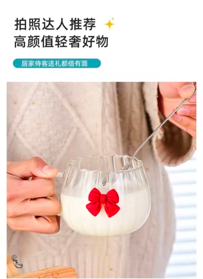 Bow Glass High Temperature Resistant High Value Household Coffee Cup