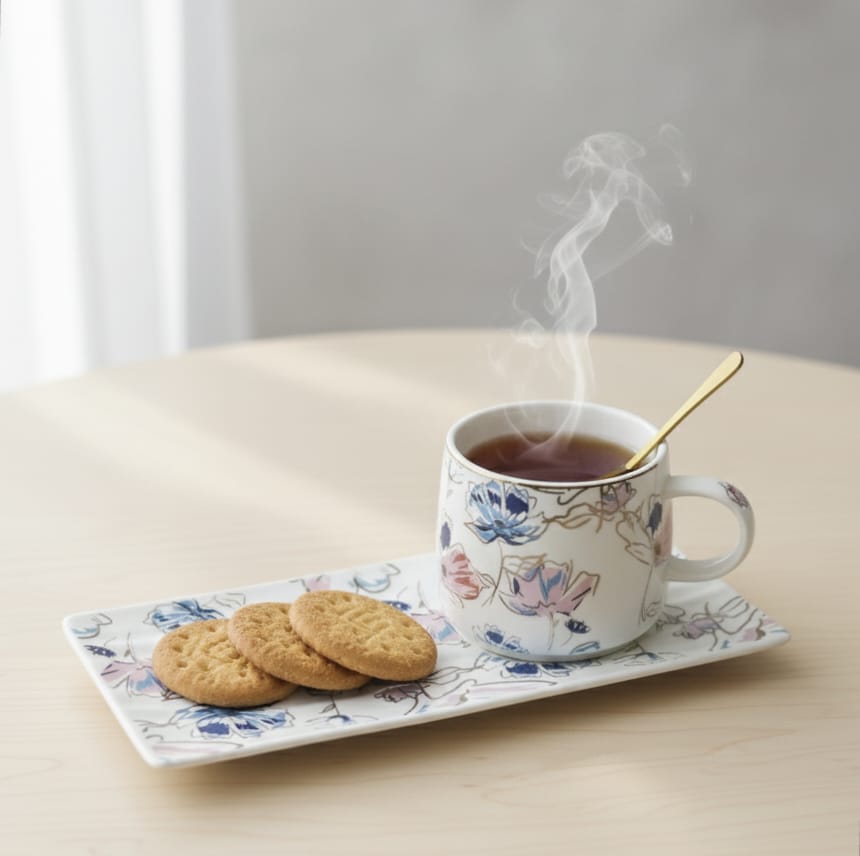 Porcelain Coffee  Cup Spoon &amp; Saucer
