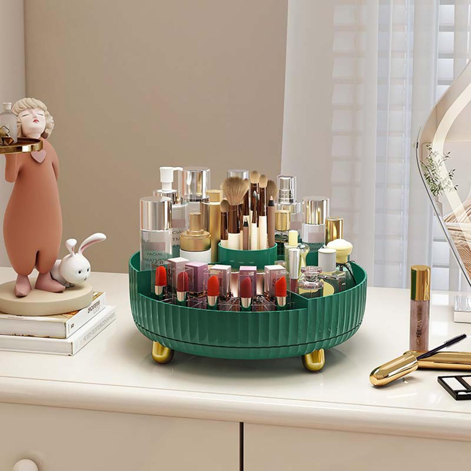 360° Rotating Strong Tray – Durable Kitchen & Home Organizer