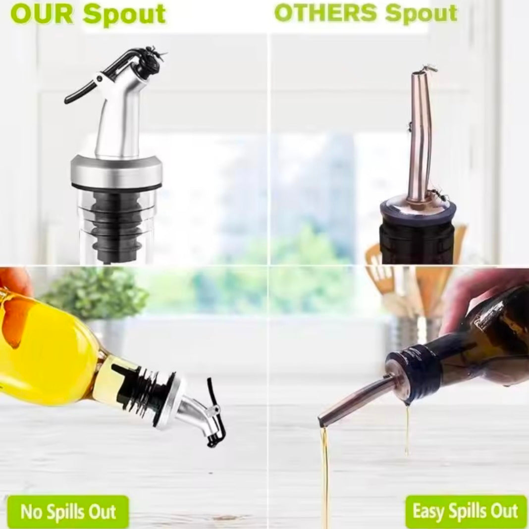 Transparent Glass Olive Oil Bottle Leakproof Kitchen Seasoning Soy Vinegar Square Glass Bottle Kitchen Supplies New Dropshipping