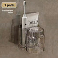 Toothbrush Holder With Mounted Toothbrush Rack bathroom Organizer Multifunctional Toothpaste Toothbrush