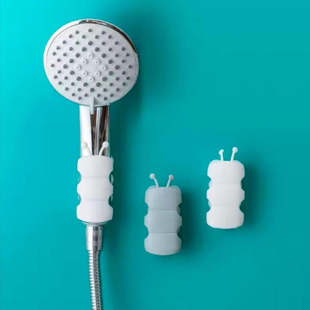 Suction Cup Brackets Removable Silicone Shower Head Holder Wall Mount Shower Head Storage Shelf Rack Bathroom Supplies