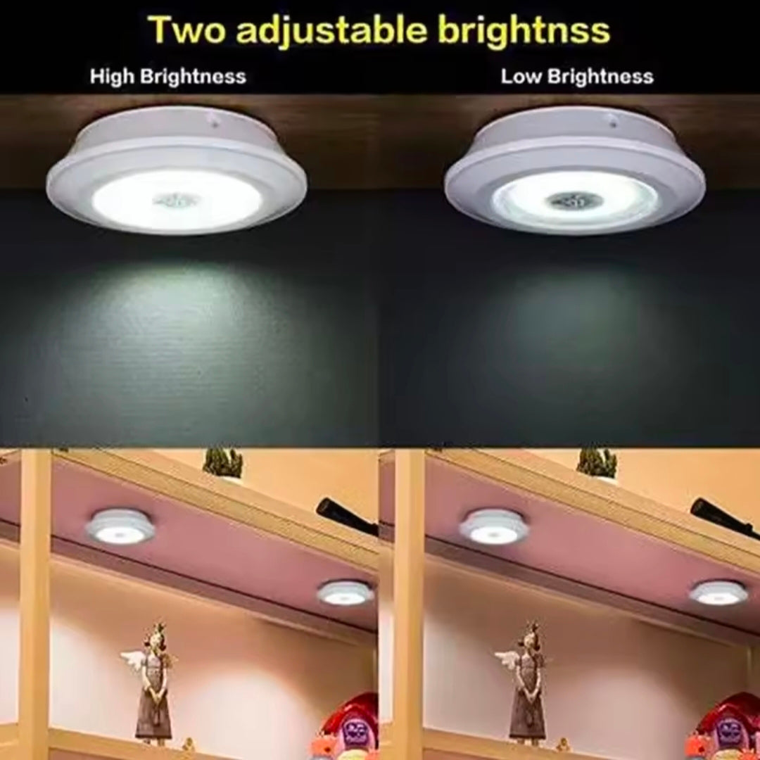 Remote Control Mini Light LED Under Cabinet Light Wireless Remote Control Dimmable Wardrobe Home Bedroom Kitchen  Closet Light
