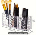 Transparent Acrylic Cosmetic Storage Box Beauty Egg Makeup Brush Holder Desktop Organizer for Eyebrows pencil powder Brush
