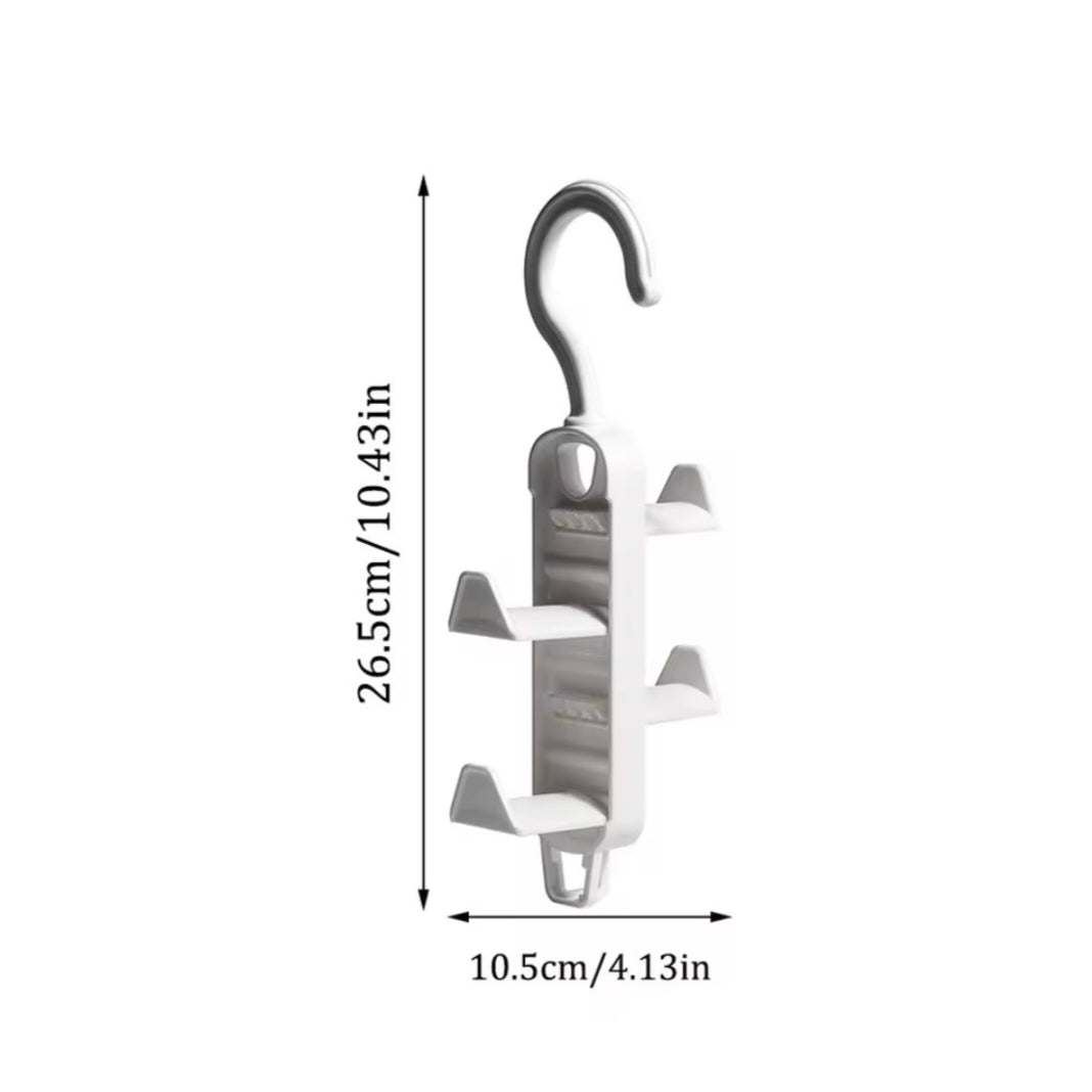 Storage artifact wardrobe storage multifunctional clothes hanger with no trace hanging bag rack, hat door, no punching hanging h