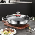 304 Stainless Steel Non-Stick Frying Pan – 28cm Honeycomb Wok