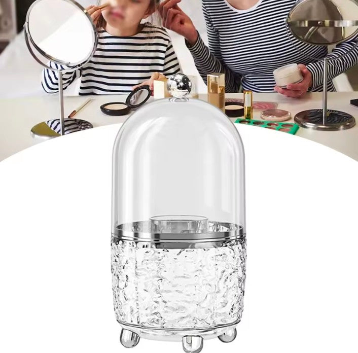 Cosmetics Luxury Storage Box Mekup Brush High-end  Storage Box Rotating Dust-Proof Dressing Table Storage Bucket Acrylic Box