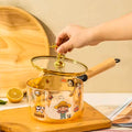 Thermal Power Furnace Heating Milk Pot High Boron Silicon High-temperature Resistant Glass Bowl Household Cooking Pot