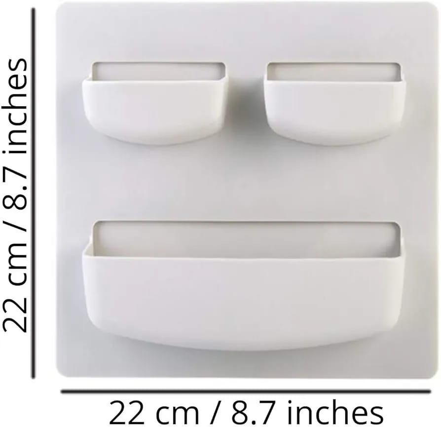 Plastic Self-Adhesive Storage Rack