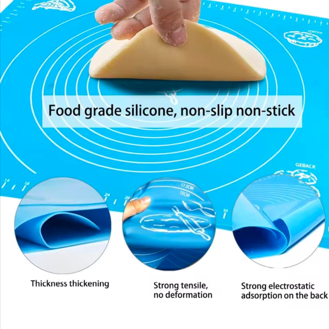 Silicone Baking Mats Sheet Pizza Dough Non-Stick Maker Holder Pastry Kitchen Accessories Cooking Tools Utensils Bakeware