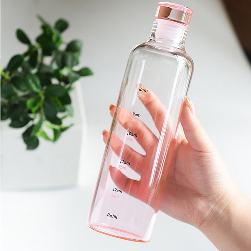 Durable Glass Bottle with Lid  for Daily Use