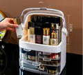 Premium Large-Capacity Makeup Organizer With Lid-Dustproof Desktop Cosmetic Storage Drawer for Skincare & Beauty Products