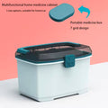 Plastic Storage Box Medical Box Organizer Double-Layer Multi-Functional Portable Medicine Cabinet Family Emergency first aid kit