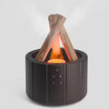 H9 Remote Control USB Air Humidifier Aroma Diffuser Ultrasonic Bonfire Flame Light Home Essential Oil Fragrance Perfume Machine