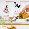 Transparent Glass Olive Oil Bottle Leakproof Kitchen Seasoning Soy Vinegar Square Glass Bottle Kitchen Supplies New Dropshipping