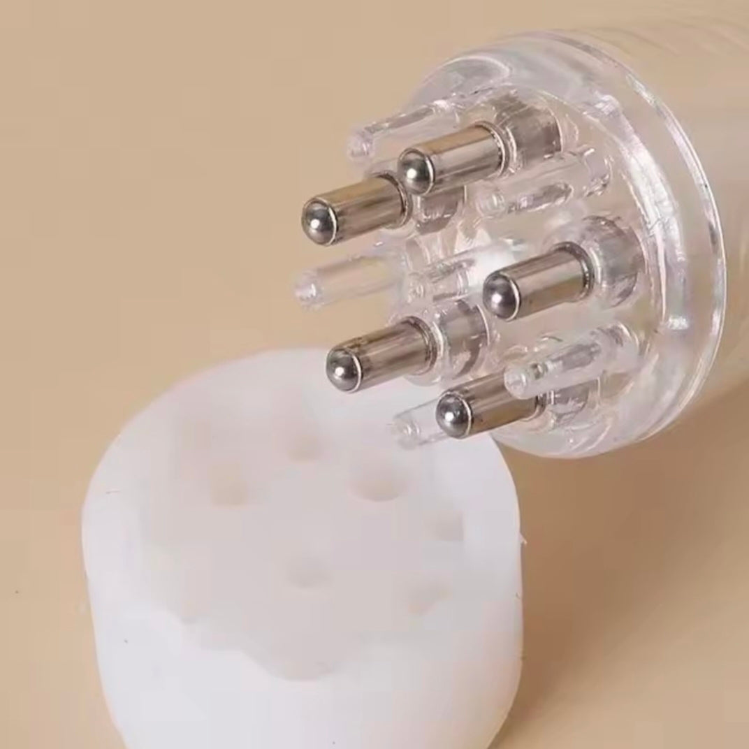 Scalp Applicator Hair Regrowth & Styling Solution Guide Comb Hexagon Head Oil Roller Ball Message Comb Message Relaxation Tools