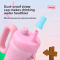New Cute Cartoon Pattern Large Capacity Stainless Steel Insulated Mug Portable Car Vehicle Cup with Handle Thermal Flask