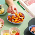 10PCS Creative Love Heart Bone Dish Household Food Grade Plastic Spit Bone Dish Party Snack Dinner Dishes Camping Dinnerware