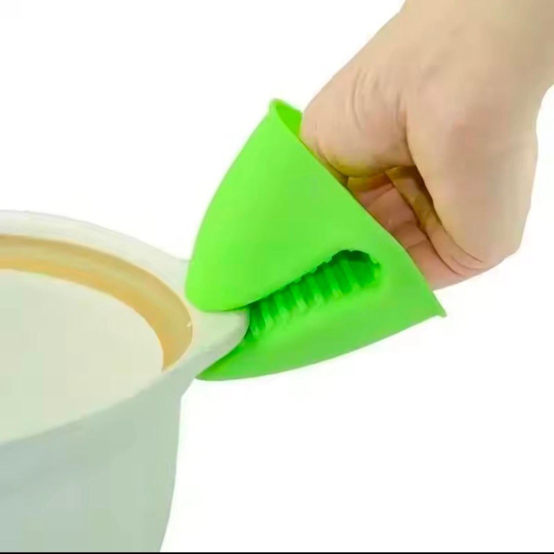 Silicone Head-Resistant Clamp Gloves for Microwave Ovens Special Anti-Slip Finger Covers for Kitchen Hight-Temperature Resistant