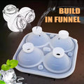 3D Rose Ice Molds, Flower Shape Ice, Silicone Rubber Fun Ice Ball Molds Maker for Juice Whiskey Chilling Cocktails, Ice Cube Trays