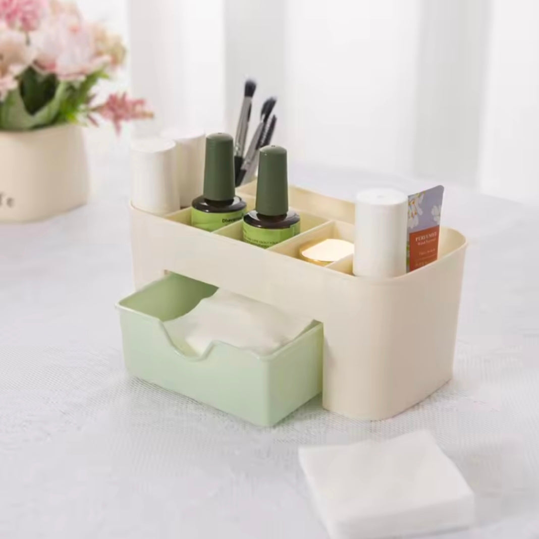 Nail Storage Box Container Cotton Swab Storage Box Accessories Cleaning Desktop Tools Multifunctional Jewelry Box Cosmetic Stor