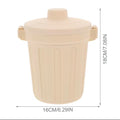Desk Trash Can Plastic Small Multi-Use Storage Pen Hander Makeup Brush Organizer for Coffee Bedroom Desktop