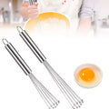 10/12inch Stainless Steel Eggs Whisk Multifunctional Eggs Beater Handle Ball Coffee Milk Mixer Agitator Kitchen Cooking Tools