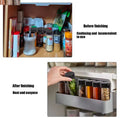 Under Desk Drawer Hidden Seasoning Bottle Organizer Rack Self-adhesive Spice Bottle Storage Rack Kitchen Supplies Storage