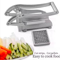 Multifunction Manual French Fries Steel vegetable Cutter Tool Fast Cutting With 2 Blades for Home Kitchen Restaurant