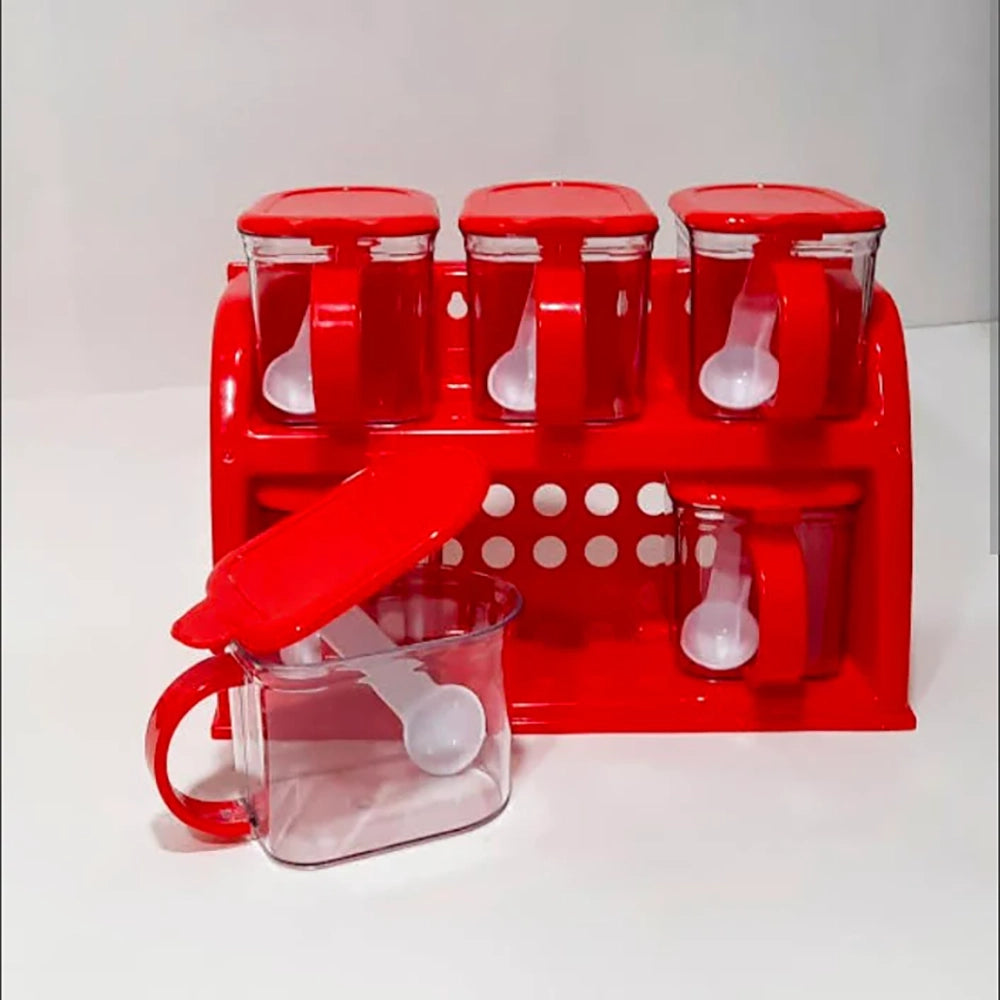 Cooking Joie Plus 6 Pcs Kitchen Spice Jar Organizer Rack