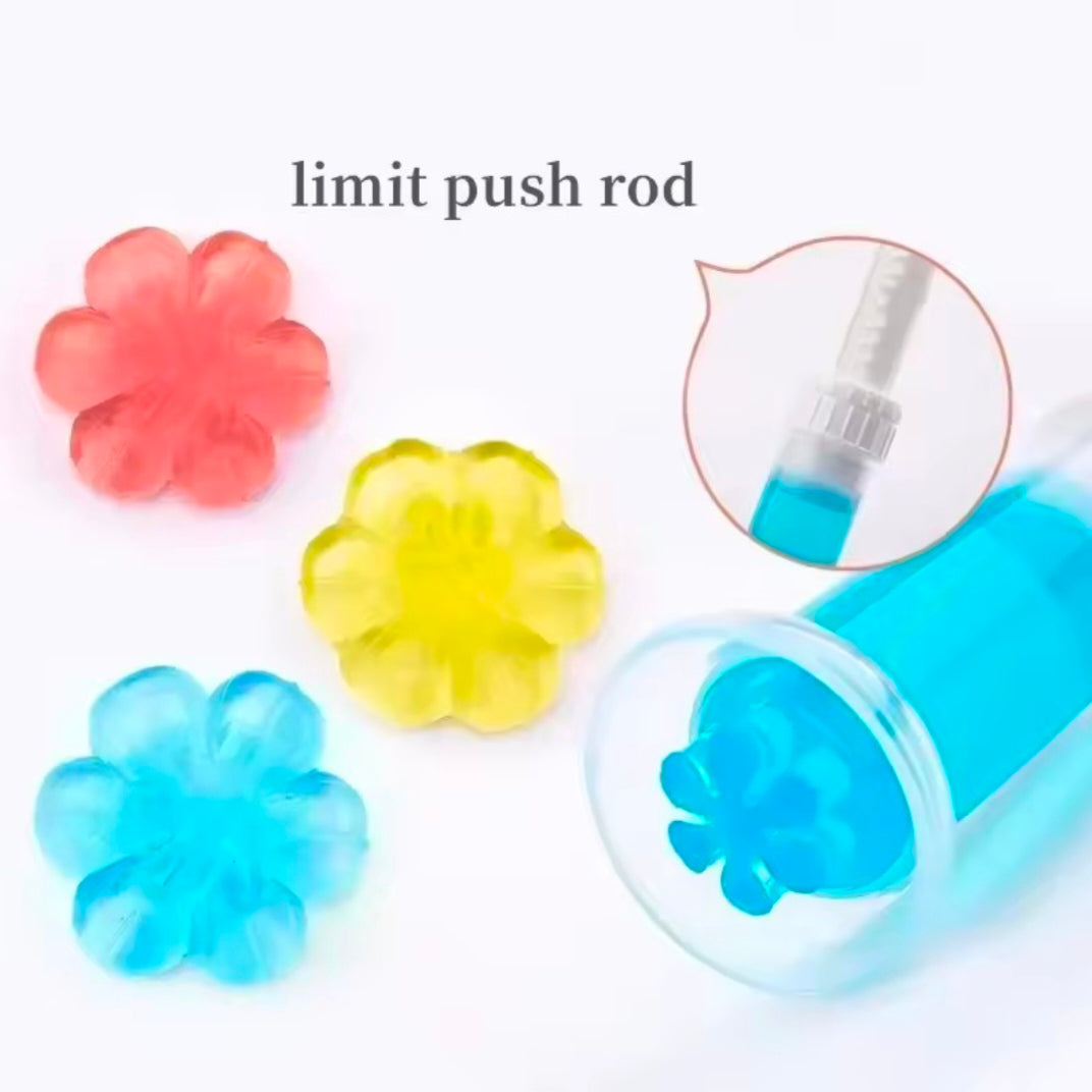 Flowers Gel Toilet Freshener Bowl Cleaner Flower Fragrance Air Perfume Aromatic Closestool Toilet Deodorizer Cleaning