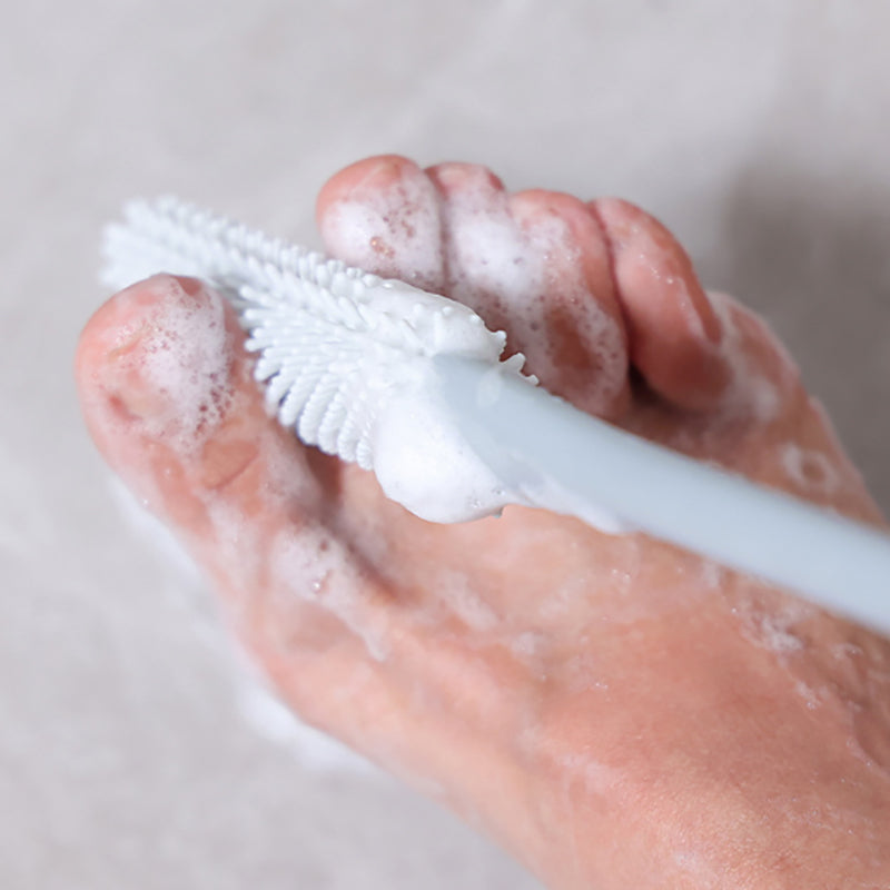 Long Handle Foot Brush Soft Bristles Cleaning Toe Gaps Dead Skin Removal Shower Bath Tool Elderly Foot Care