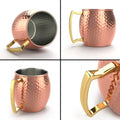 1PC 530ml Stainless Steel Moscow Mule Mug Kitchen Bar Beer Cup Coffee Mug Drinkwares Cup