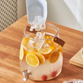 Beverage Dispenser Easy Flow Beverage Liquid Drink Container for Picnic Parties With Spigot and Filter Clear Lemonade Stand