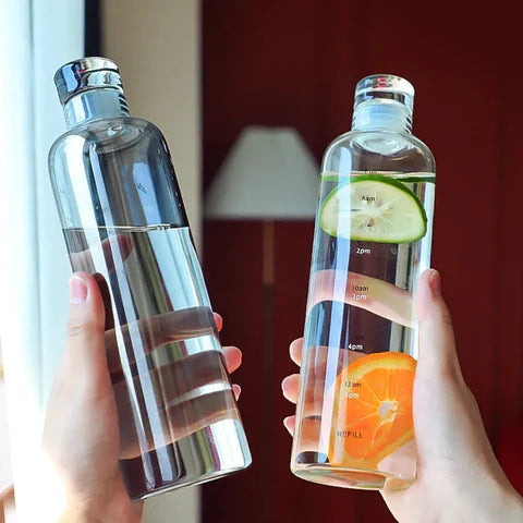 Durable Glass Bottle with Lid  for Daily Use