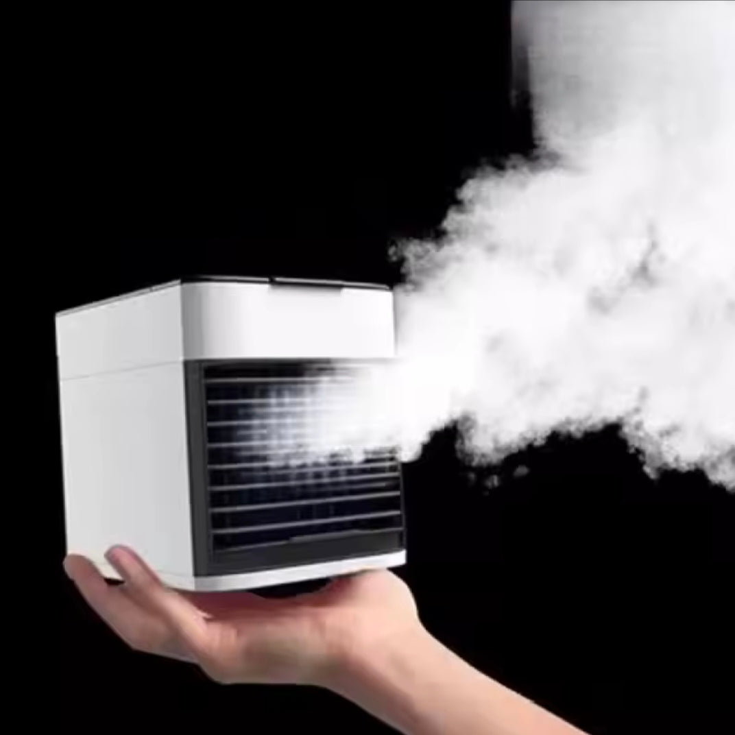 Desktop Fan Silent Cooling Air Circulator for Office Dormitory with Built-in Humidifier 3-Speed Adjustable Personal Air Cooler